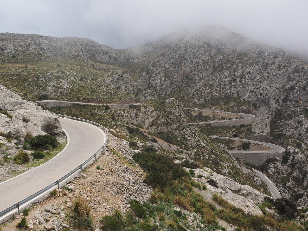 karst area, nature, mallorca, serra de tramuntana, mountains, spain, balearic islands, coll de rice, canyon, karst landscape, coll dels rice
